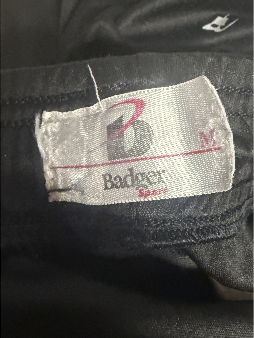 Badger Sport Indiana Football Black Athletic Shorts Medium - Picture 3 of 3